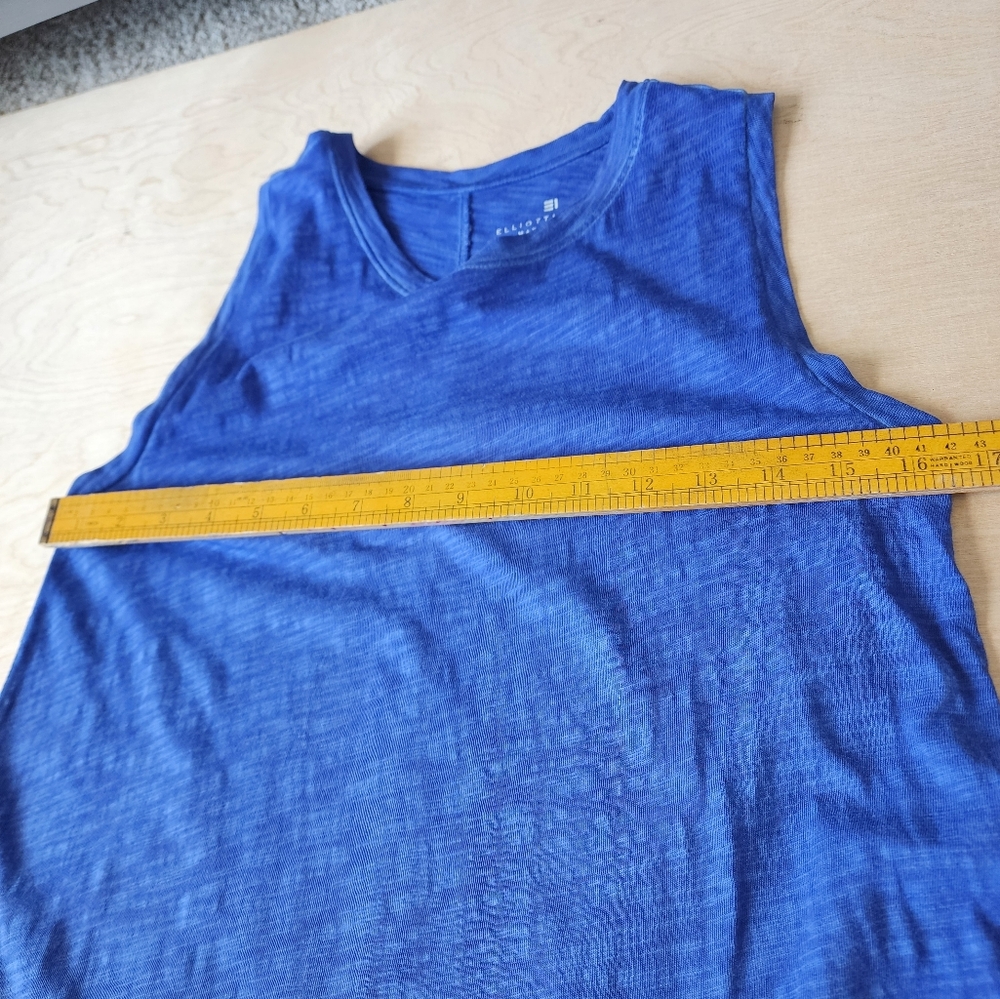 Elliot Lauren Blue Tank Maxi Dress Cotton - Picture 7 of 10